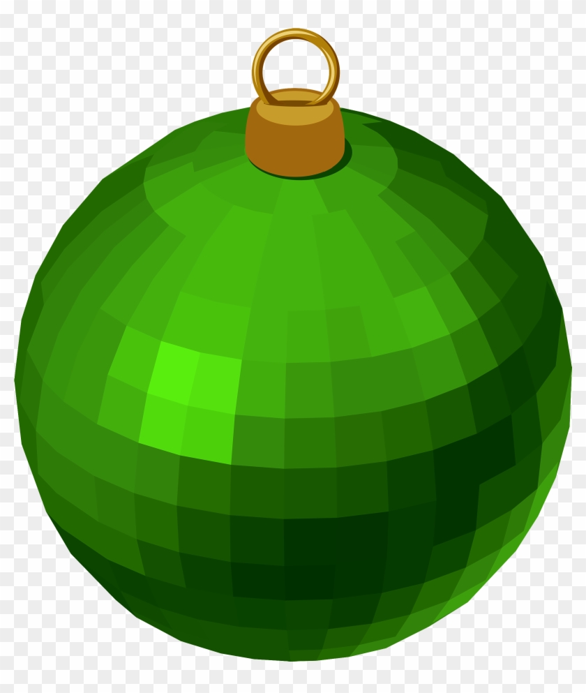Green Modern Christmas Ball Png Clipart - Green Xmas Ball Png Transparent Png #142469