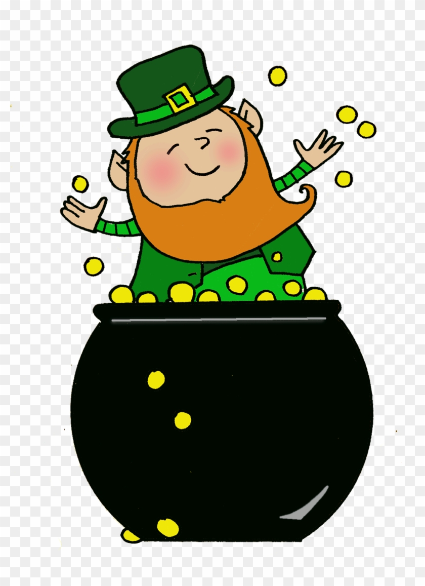 Leprechaun Pot Of Gold Png - Pot Of Gold With Leprechaun Clipart