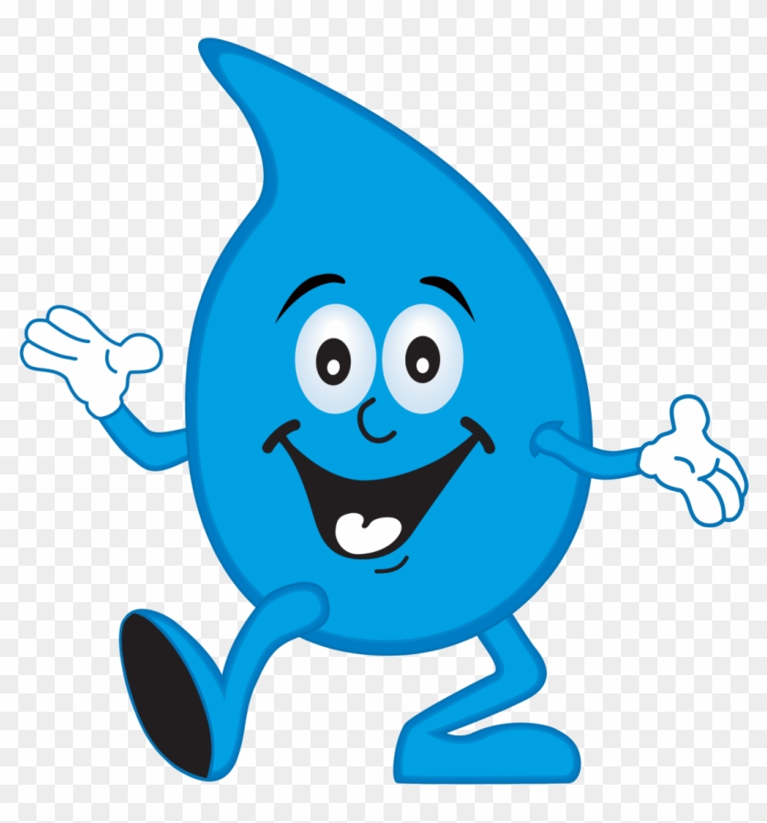 Clip Library Stock The Little Raindrop Clip Art Droplets - Water Drops With Faces - Png Download