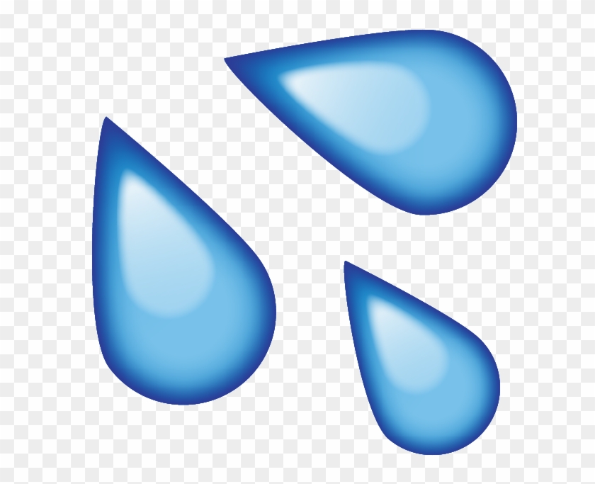 Sweat Drops Png - Water Splash Emoji Png Clipart #142850