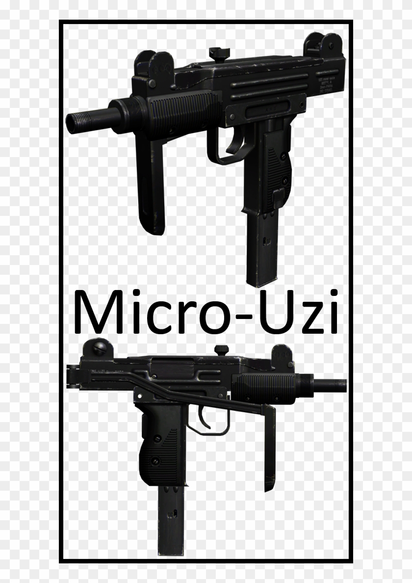 Ecco Qui Un Esemplare Della Mitraglietta "micro Uzi" - Assault Rifle Clipart #142878