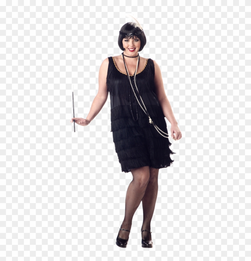 Black Plus Size Models - Plus Size Great Gatsby Costume Clipart