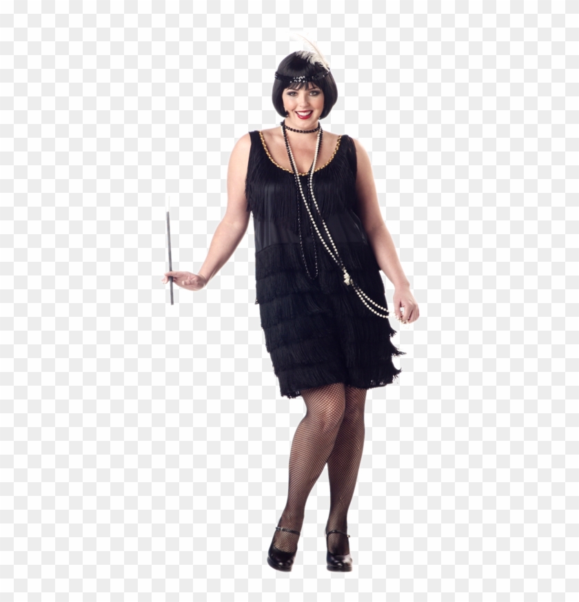 Black Plus Size Models - Plus Size Great Gatsby Costume Clipart #143125