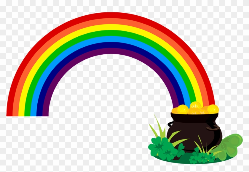 900 X 602 12 - St Patricks Day Rainbow Clipart