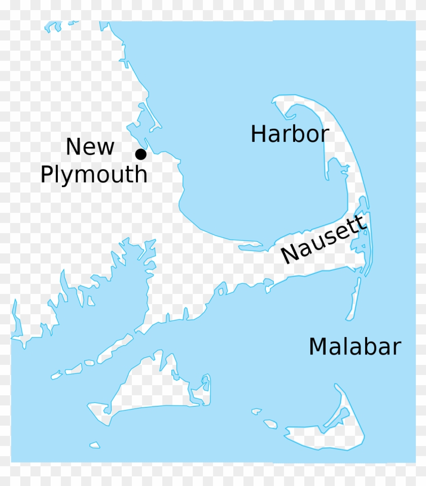 Plymouth Rock On A Map Clipart