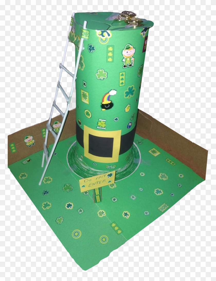 Leprechaun Hat Trap Made With An Oatmeal Container - Leprechaun Traps Ideas Clipart #143294