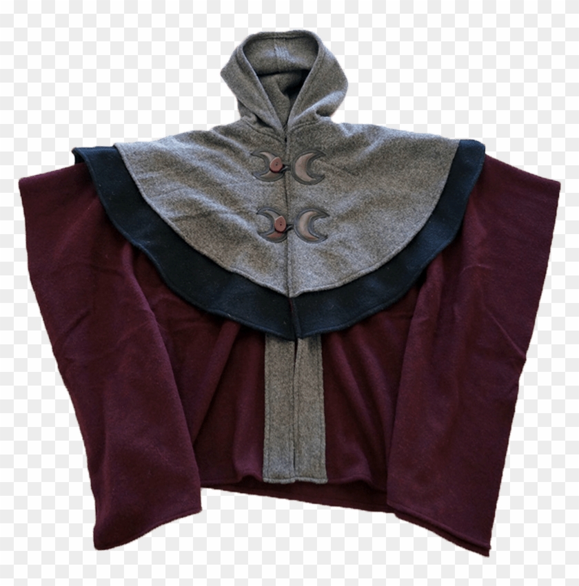 Double Yoke Open Front Cape - Velvet Clipart #143295