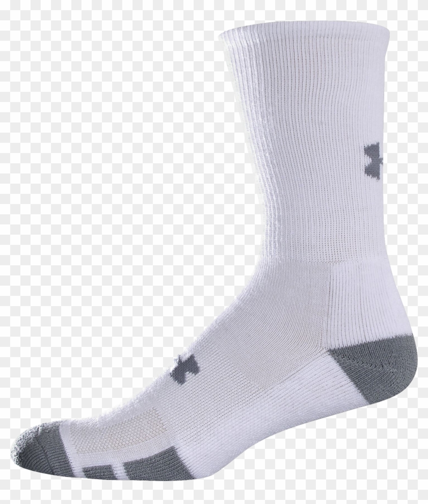 Socks Png Free Download - White Under Armour Crew Socks Clipart #143365