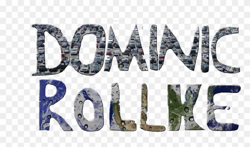 Letters "dominic Rollke" Blended With Rain Drops - Snow Clipart #143560