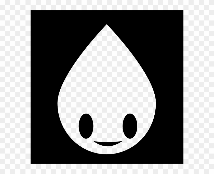 Rain Drop Smile Clip Art - Cartoon - Png Download #143710
