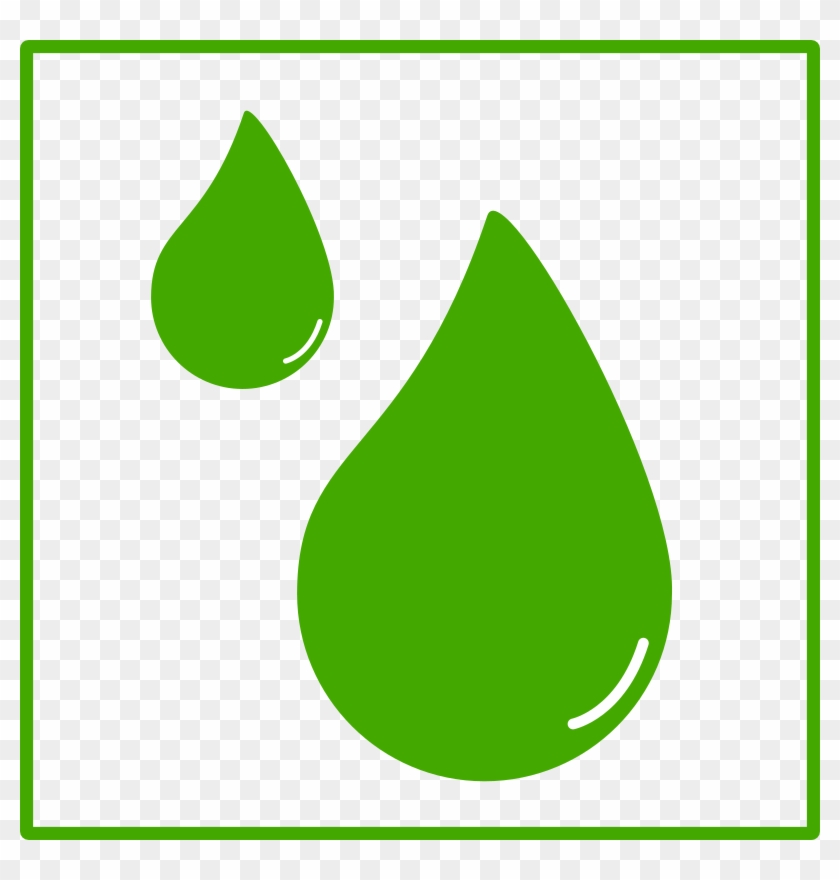 Eco Green Drop Of Water Icon By Dominiquechappard - Green Drop Of Water Clipart