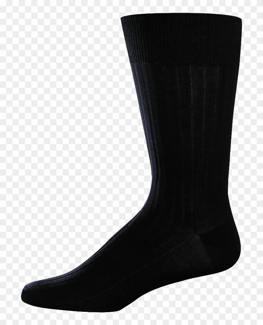 Classic Business Black Socks Png Image - Black Sock No Background Clipart #143784