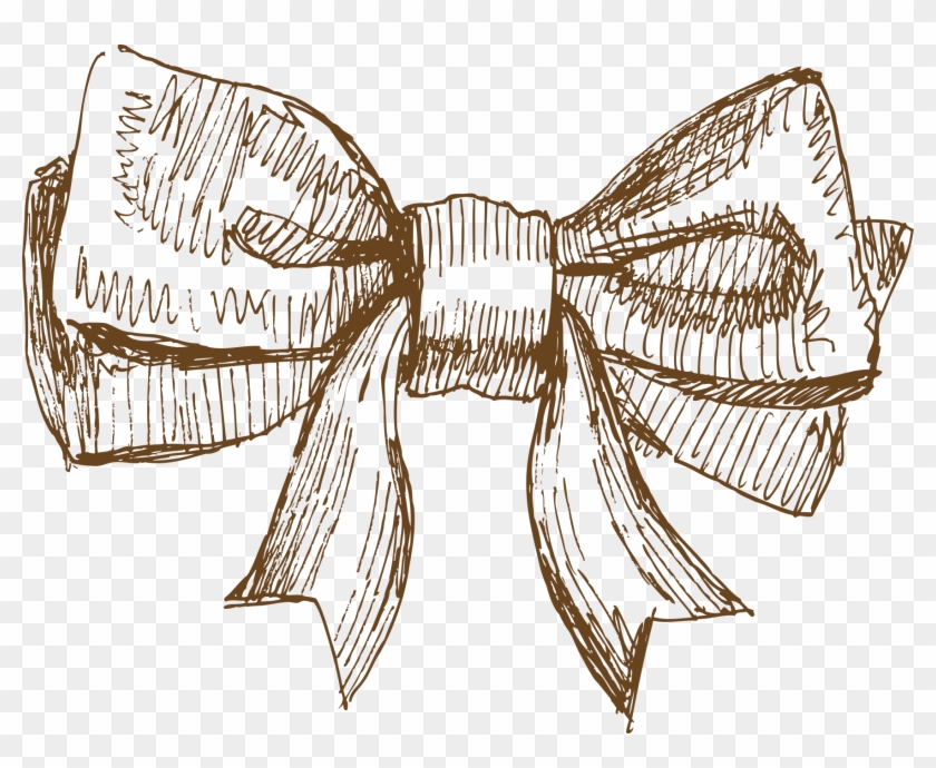 Drawn Bow Tie Leprechaun - Bow Tie Hand Drawn Png Clipart #143858