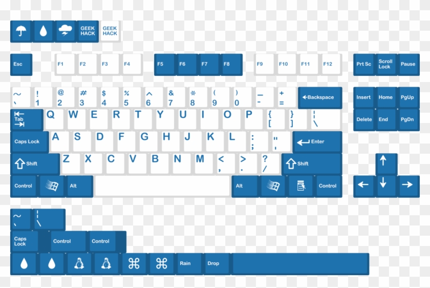 Deluxe Raindrop Set - Jtk Coca Cola Keycap Clipart #143889