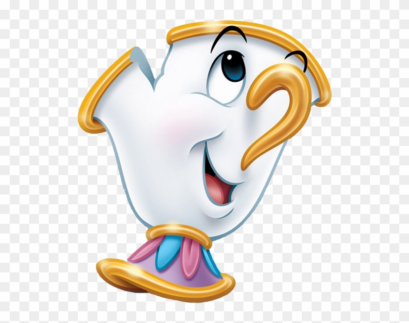 563 X 612 17 - Chip Beauty And The Beast Clipart