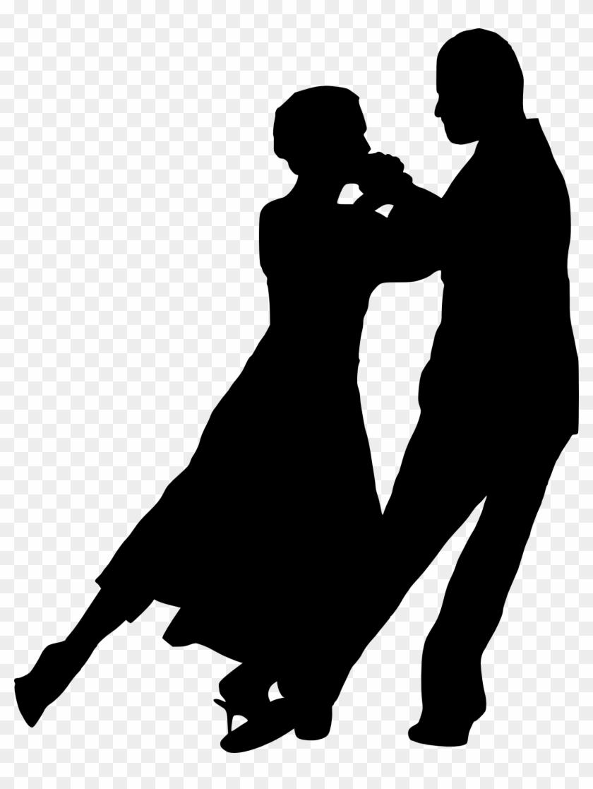 Free Download - Couple Dancing Silhouette Png Clipart #144274