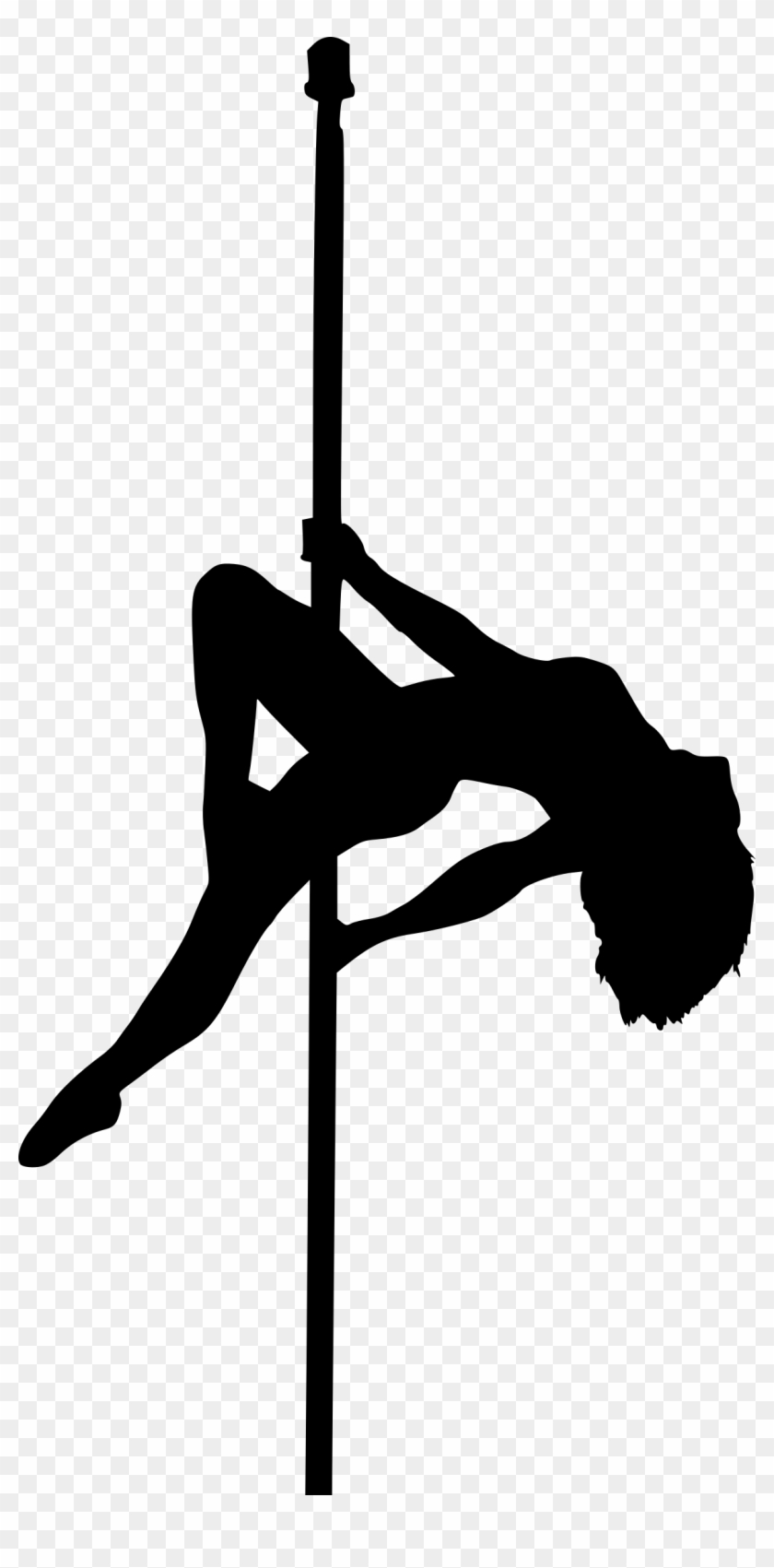Free Download - Transparent Pole Dance Silhouette Clipart