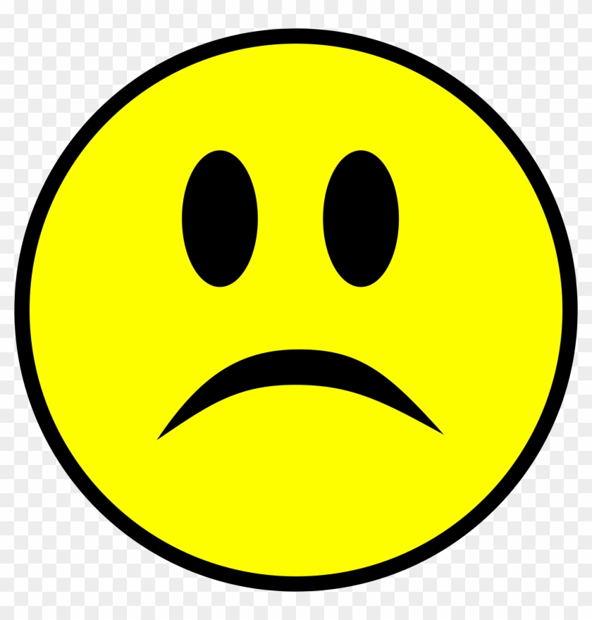 Smiley Sad Png - Yellow Sad Smiley Face Clipart
