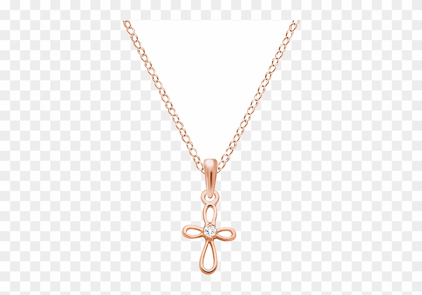 Tiny, Clear Cz Children's Necklace - Necklace Clipart #144750