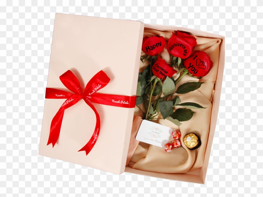 4red Rose Anniversary Gift Box - Wedding Anniversary Gift Box Clipart