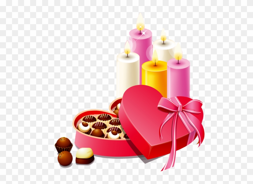 Candles Png Transparent Image - Valentines Candles Png Clipart #144926