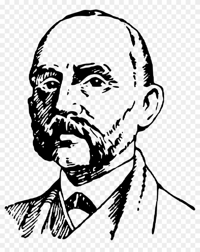 Wild West Beards On Twitter - Mann Clipart Schwarz Weiß - Png Download