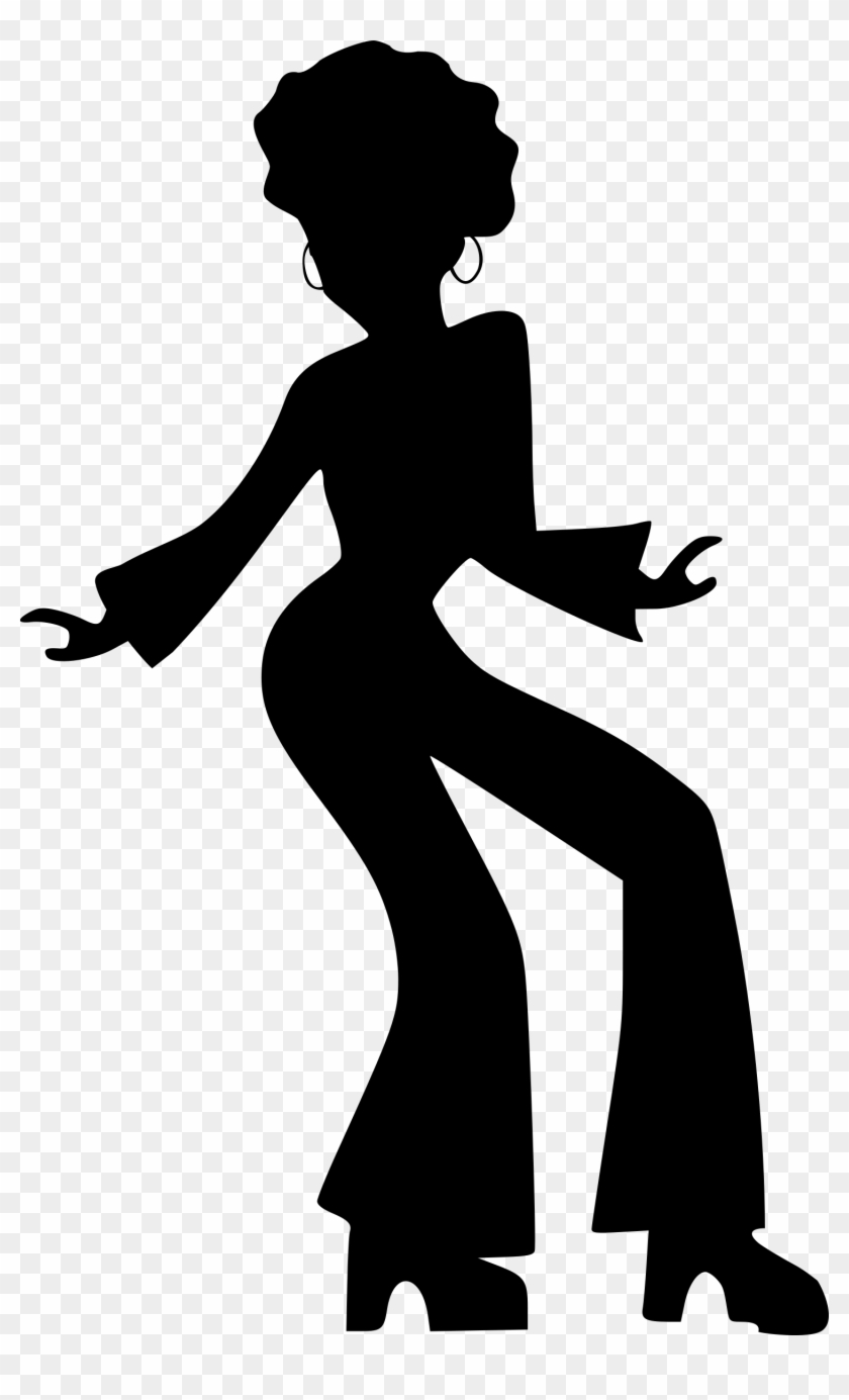 Disco Dancer Silhouette - Disco Dancing Silhouette Clipart