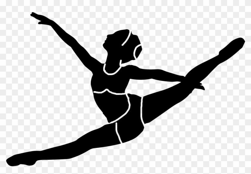 Dancer Silhouette - Graphics - Figure Skating Jumps Clipart #145110