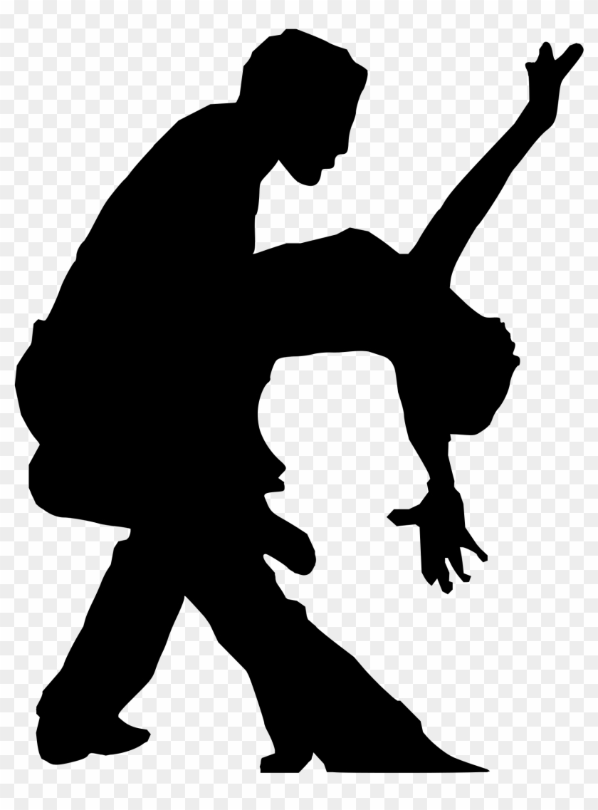 Dancing Couple Silhouette Clip Art At Getdrawings - Silhouette Of Salsa Dancing - Png Download #145162