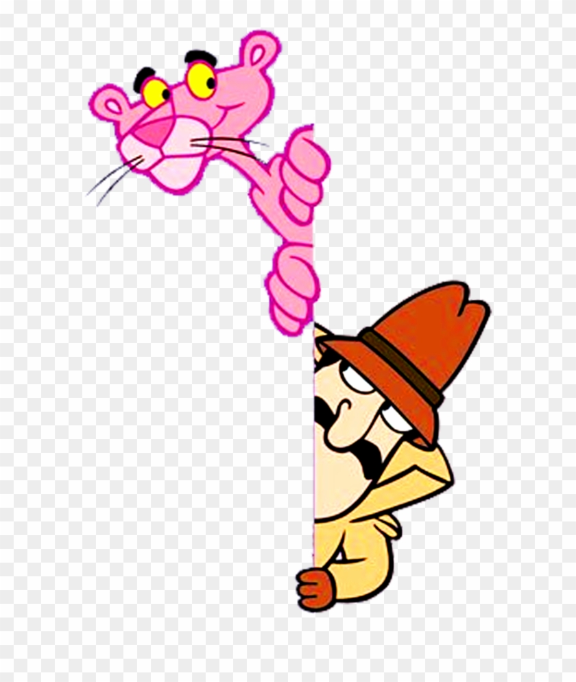 Pink Panther And Inspector Clouseau Cartoon Clipart #145163