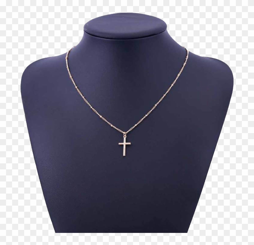 Small Rose Gold Cross - Colar De Cruz Feminino Clipart