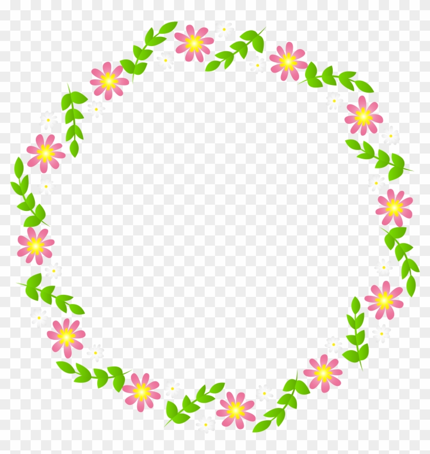 Floral Frame Png Clipart #145314