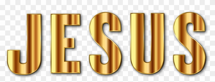 This Free Icons Png Design Of Gold Jesus Typography Clipart