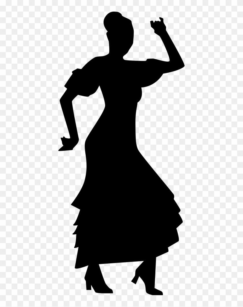 Flamenco Dancer Woman Silhouette Comments - Flamenco Dance Icon Png Clipart