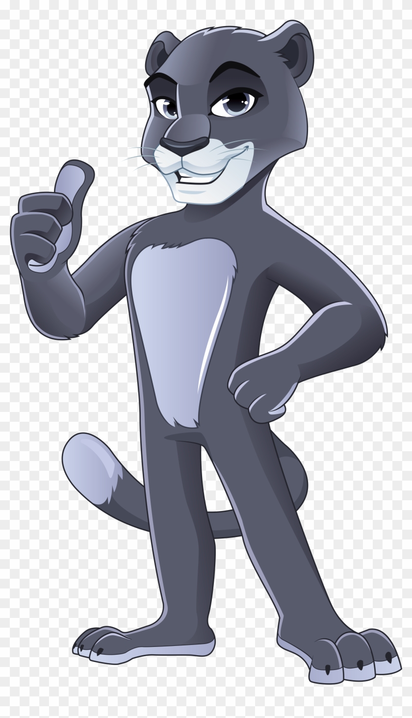 Download Pasha The Panther Character - Friendly Panther Clipart
