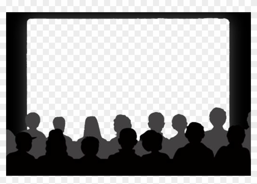 Report Abuse - Movie Audience Silhouette Clipart #145990