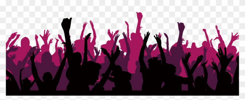 Audience Sticker - Silhouette Party People Png Clipart