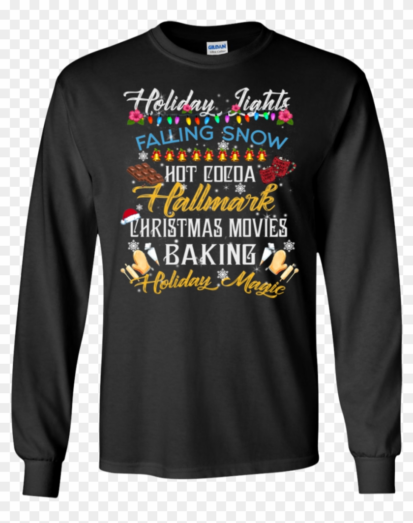 Holiday Lights Falling Snow Hot Cocoa Hallmark Christmas - T Shirt Ed Sheeran Clipart