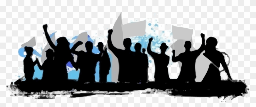 The Gallery For > Party Crowd Silhouette Png - Peoples Vector Clipart