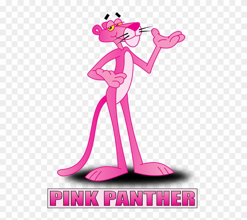 Bleed Area May Not Be Visible - Pink Panther Cartoon Magnifying Glass Clipart