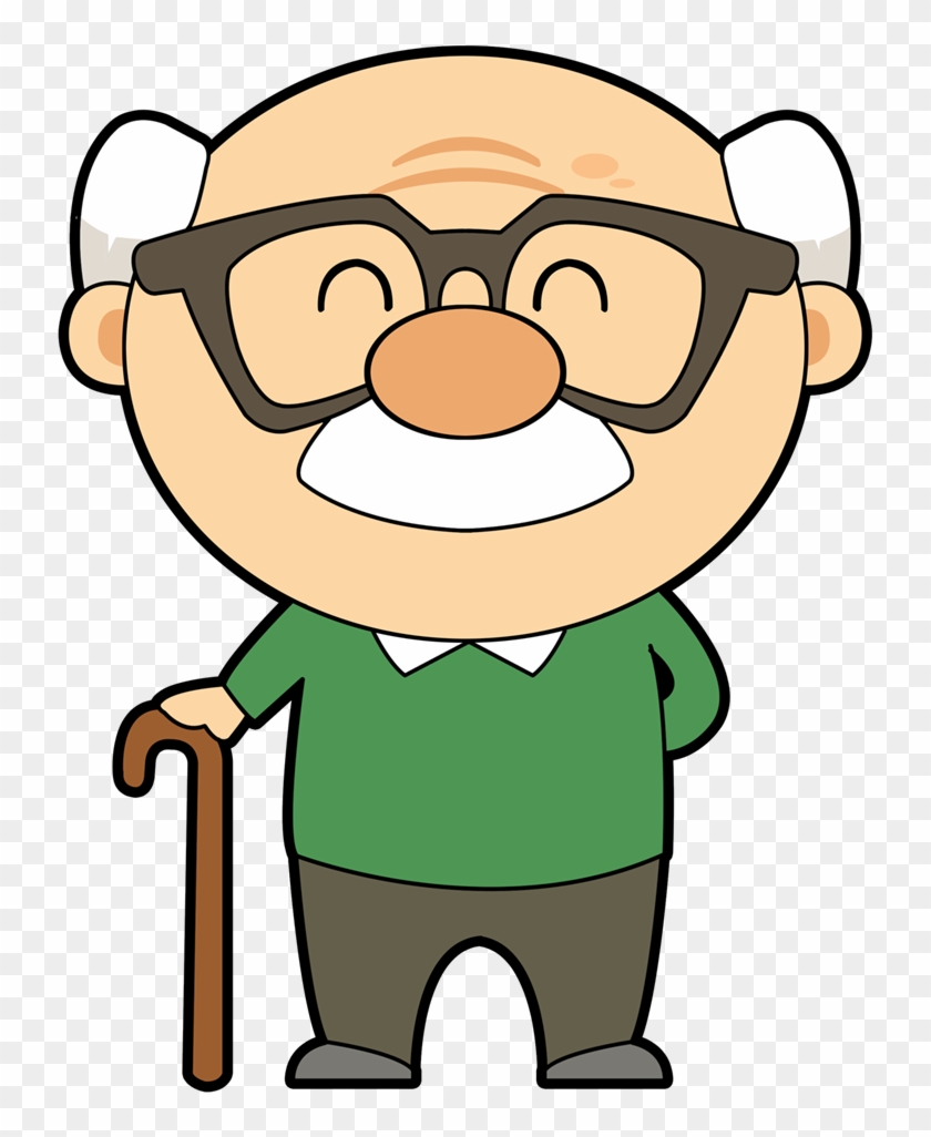 Grandfather Clipart Grand Dad Frames Illustrations - Dibujos De Un Abuelo - Png Download