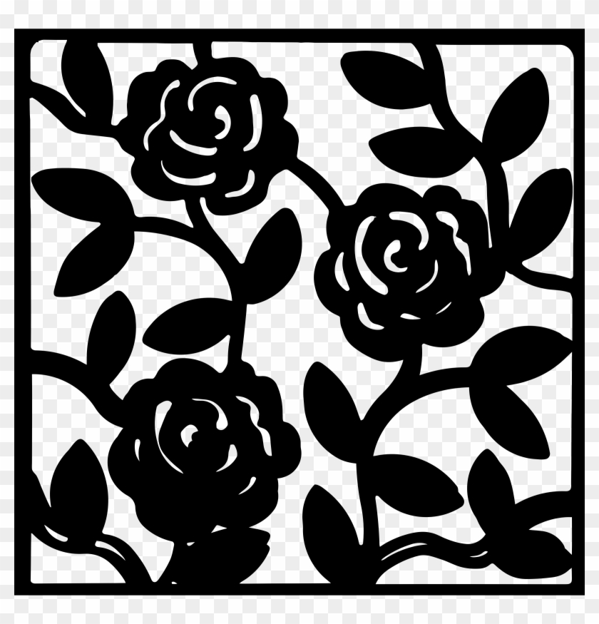 Big Image - Seni Grafis Stensil Bungga Mudah Clipart #146303