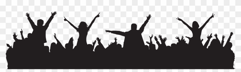 Party People Silhouette Png Clip Art Image - Silhouette Of Party People Transparent Png #146382
