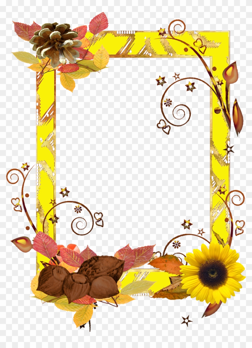 Flower Frame Png, Png Format, Frames, Moldings, Floral, - Frame Bail Flower Png Hd Clipart