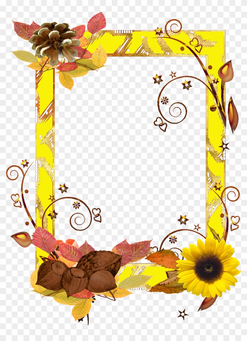 Flower Frame Png, Png Format, Frames, Moldings, Floral, - Frame Bail Flower Png Hd Clipart #146455