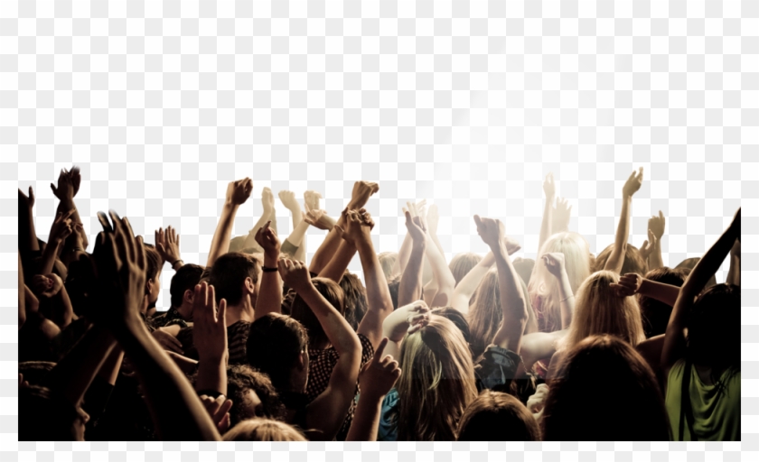 Banner Black And White Stock Concert Crowd Clipart - Crowd Png Transparent Png #146502