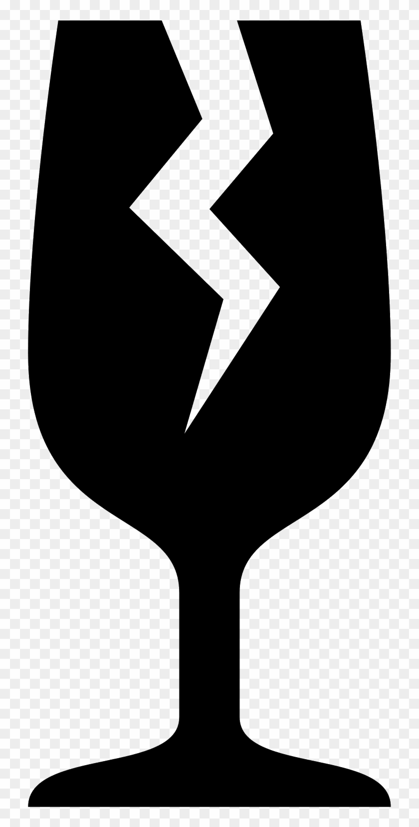Glass Crack Png - Fragile Icon Png Clipart