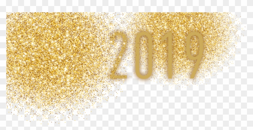 New Year Glitter - New Year 2019 Png Clipart