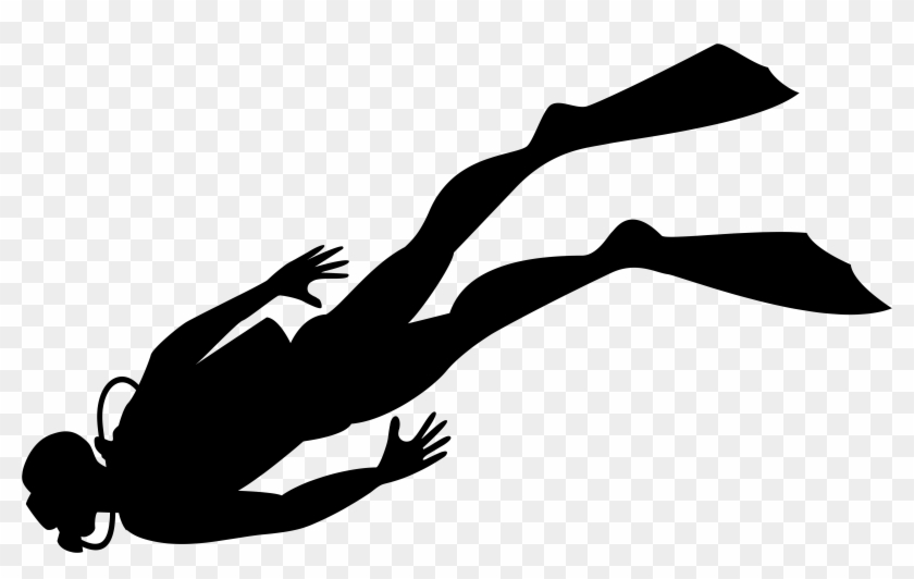 Scuba Diver Silhouette Png Clip Art Image Gallery Dancing - Transparent Scuba Diver