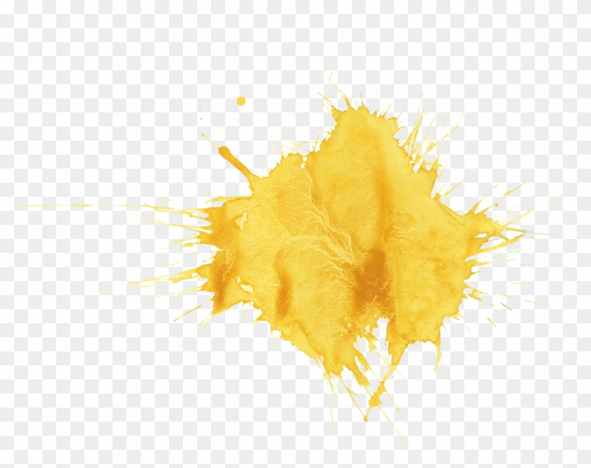 Gold Watercolor Background - Watercolor Painting Clipart